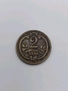 Coin, Austria 2 hellers 1910 - Picture 1 of 3
