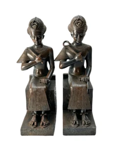 African Women Wood Bookends - Imagen 1 de 7
