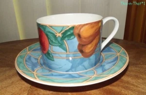 Victoria & Beale Cup & Saucer Pattern Forbidden Fruit Dinnerware Fine China - Picture 1 of 5