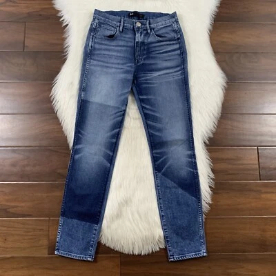 Pantalones de mezclilla cortos de sombra bigotes lavado medio talla 25 3X1 para mujer Foto 1 de 4