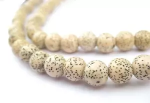 Natural Tibetan Lotus Seed Mala Beads 8mm Brown Round 28 Inch Strand - Picture 1 of 1