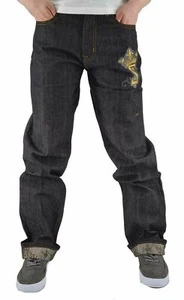 Time Is Money Retro Men's & Boy's Loose Hip Hop Dice Denim Jeans, New Star Era G - Picture 1 of 4