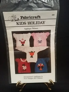 1988 Fabrift "Vacanze bambini" Applicazioni dimensionali in 5 disegni per bambini - Foto 1 di 2