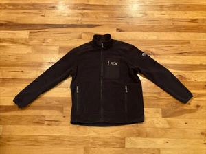Mountain Hardwear Soft Shell Fleece Thermal Jacket Black Full Zip Men’s Size XL - Picture 1 of 12