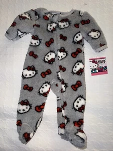 New Hello Kitty Plush Bodysuit Grey - Picture 1 of 6