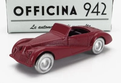 MODELLINO AUTO STATICO OFFICINA 942 FIAT 2800 SPIDER BERTONE 1943 ROSSO 1/76 - Immagine 1 di 4