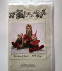 7.5" Tall Sitting Bear Making Pattern Bramble Bears Clown Ballerina Overalls