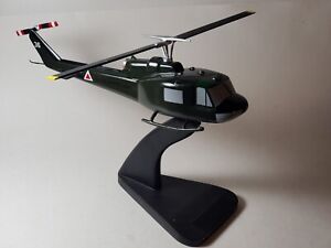 Vietnam Era Bell Huey UH-1B Iroquois Helicopter US Army 16" Wood Desk Model