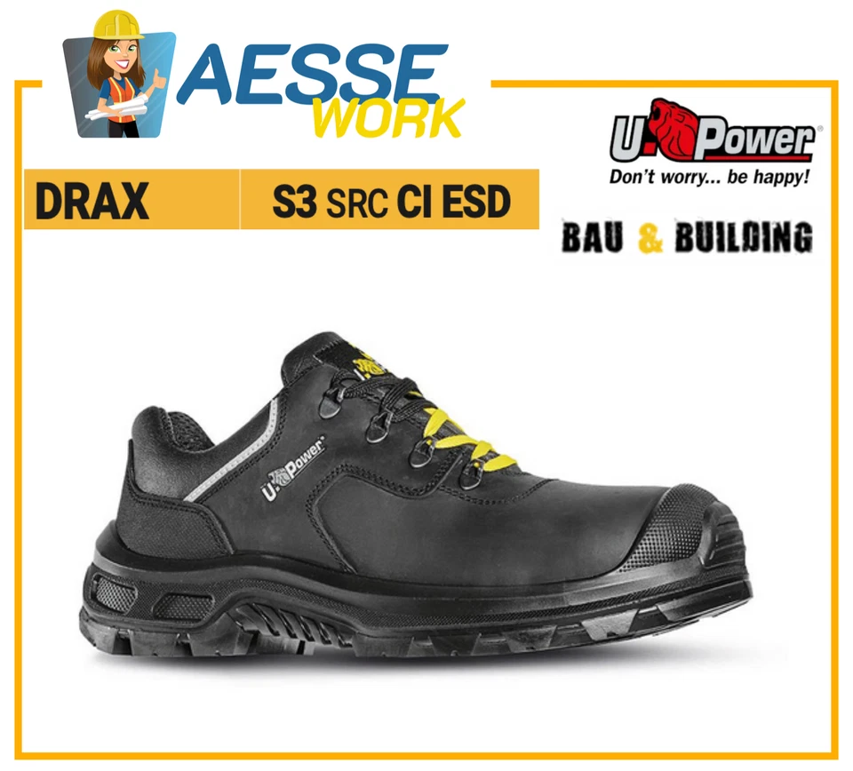 U Power Scarpe Antinfortunische Da Lavoro Upower Drax s ESD S3S CI FO SR