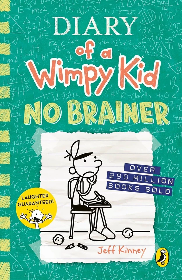 Diary of a Wimpy Kid: No Brainer (Book 18) by Jeff Kinney NEW Paperback - Image 1 of 1
