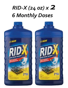 RID-X SEPTIC SYSTEM TREATMENT (24 oz) - 2 BRAND NEW - Picture 1 of 1