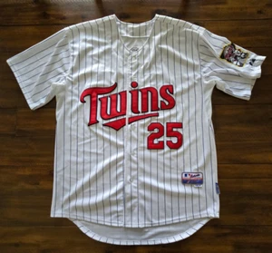 Authentic Jim Thome Minnesota Twins Men's Home White Cool Base Jersey Men’s 56 - Picture 1 of 8