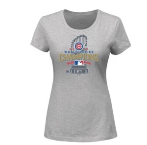 NEW Chicago Cubs Ladies 2016 World Series Champions Locker Room T-Shirt L Large - Picture 1 of 1