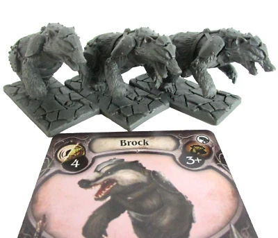 League Of Infamy 3x BROCK Minis & Card NEW!! - Image 1 of 4