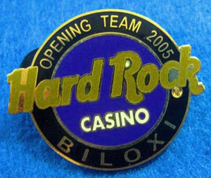 BILOXI CASINO STAFF OPENING TEAM 2005 LOGOTIPO PÚRPURA Hard Rock Café PIN LE - Imagen 1 de 1