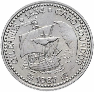 PORTUGAL 100 Escudos 1987 C ABO BORJADOR - Gil Eanesh - Picture 1 of 2