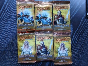 [Factory Sealed] MTG Korean, Dragon's Maze, 6 x booster packs - Picture 1 of 1