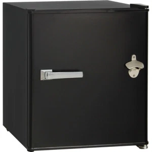 New Retro Black Small Vintage Mini Bar Fridge 46 Litre Schmick Brand With Opener - Picture 1 of 9
