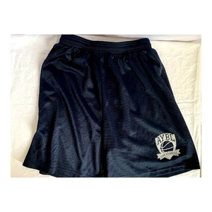 Youth XL Basketball Shorts Navy Blue Badger Mesh w/ white logo and drawstring - Picture 1 of 4