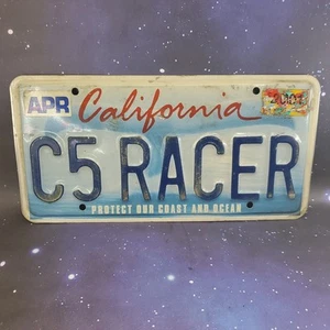 Targa California Vintage "C5 RACER" C5 Corvette Auto da Corsa Insegna Uomo Cave Shop - Foto 1 di 7