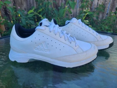 Men's Adidas Spikeless Golf Shoes Fitfoam Adiwear Size 7.5 White golf shoes - Image 1 of 4