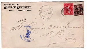 Leverett MS (Tallahatchie 1884-08 R5) 1897 Registered to St Louis MO - Picture 1 of 2