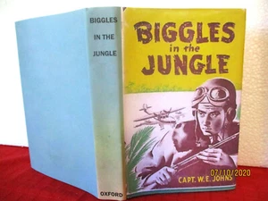 BIGGLES IN THE JUNGLE 1st Canadian Edition 1944 HC WE Johns T CUNEO - Picture 1 of 7