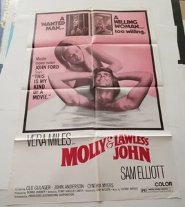 MOLLY AND LAWLESS JOHN 1972 locandina film originale un foglio 27" x 41 SAM ELLIOTT - Foto 1 di 3
