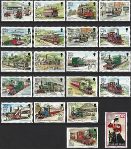 1988-92 Isle of Man Sg 365/380a Manx Railways and Tramways Definitives MNH - Picture 1 of 2