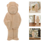 Diy Wood Bear Sculpture Carving Bear Figurine Bear Statue Bear Decorative Statue