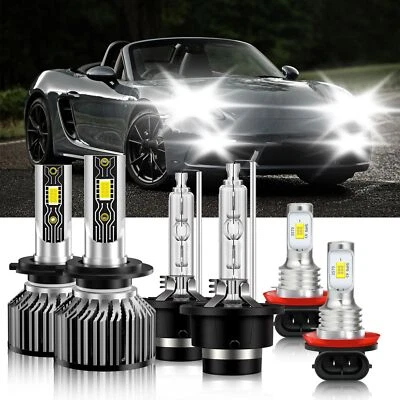 Bombilla de faro LED HID de haz alto bajo luz antiniebla para Porsche Boxster 2009-2012 Foto 1 de 4