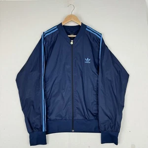 Adidas Windbreaker Bomber Jacket Trefoil Firebird Full Zip Vintage 2006 - Picture 1 of 9