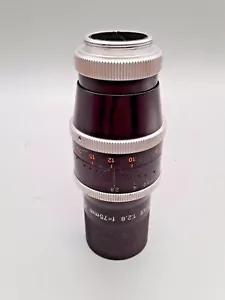 KERN-PAILLARD YVAR C MOUNT 2.8 F=75MM CAMERA LENS - Picture 1 of 7