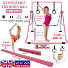 Pink Gymnastics Bars Horizontal Training Gym Home Bar / Foldable Balance Beam UK