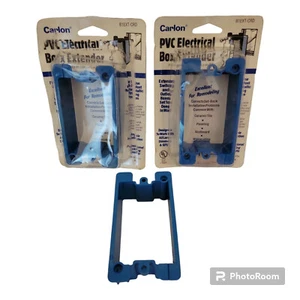 Extensores de caja rectangulares azules eléctricos PVC Carlon Modelo: B1MGEXT-CR-CK - Imagen 1 de 2