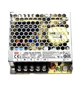 1pc DC Switching Power Supply LRS-75-24 24V 3.2A AC100~240Vin Mean Well - Picture 1 of 7