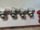 4 HYDRAULIC ELBOW FITTING 1 1/4 " MALE  flare 1 1/4" MALE NPT 90 look pictures 
