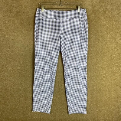 Pantalones Legging J Mclauglin Para Mujer Talla Mediana Azul/Blanco Guinga Elastizados Pull On Foto 1 de 4