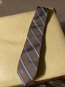 Wemlon wembley Mens Formal Necktie 56"Lx3"W Brown Stripe Multicolor Neck Tie - Picture 1 of 7