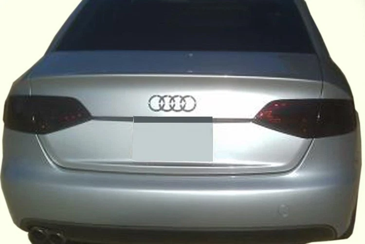 09-12 Audi A4 y S4 ahumado COLA luz tinte cubiertas vinilo superposiciones quattro Foto 1 de 1