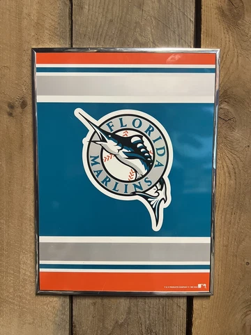 Florida Marlins 1991 Vintage Commemorative POSTER (19”x14”) Framed P&K Products Cover