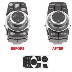 For BMW X5 X6 2010-2013 X3 F25 2011-2013 iDrive Button Repair Decal Sticker Kit - Picture 1 of 5