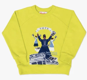 NWT Ida B. Wells Embroidered Trailblazer Sweatshirt Crew Size 3 - Picture 1 of 5