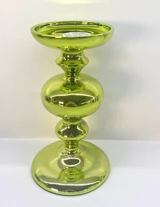 ✨BATH & BODY WORK GREEN Finial Pedestal 3-WICK CANDLE HOLDER pedesatal✨ - Picture 1 of 1