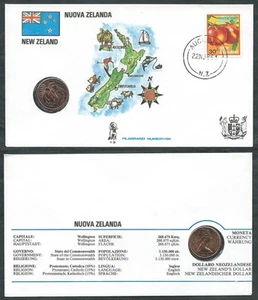 1986 VATICANO VIAGGI DEL PAPA NUOVA ZELANDA CON MONETA - SV - Picture 1 of 1