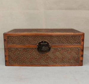 Chinese Natural Rosewood Hand carved Exquisite Box 0372 - Picture 1 of 9