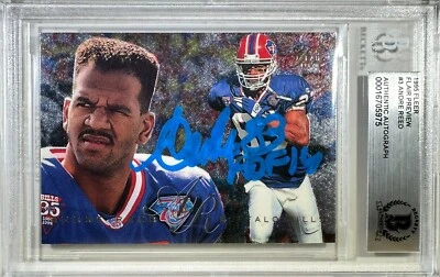 Andre Reed auto inscribed Fleer 1995 #3 Buffalo Bills BAS Encap card 3/30 - Image 1 of 3