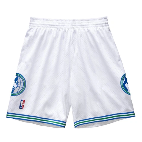 Mens Mitchell & Ness NBA Swingman Shorts Minnesota Timberwolves 1995-96 White Cover