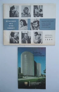 Cleveland Metropolitan Hospital Metro Cuyahoga Highland View 2 folletos 1964 '74 - Imagen 1 de 3