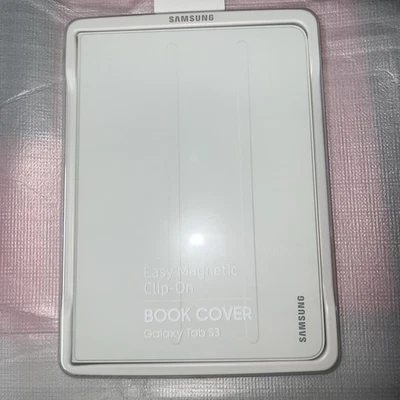 Genuine Samsung Galaxy Tab S3 Book Cover EF-BT820 White - Image 1 of 3